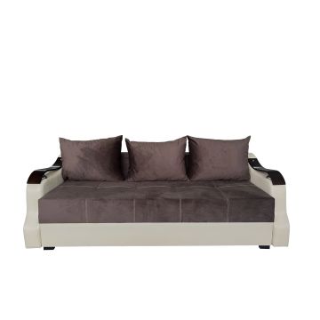 CANAPEA EXTENSIBILA DANA 220x100x75 CM, MARO, CREM