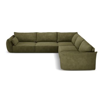 Colțar verde (cu colț variabil) Vanda – Mazzini Sofas