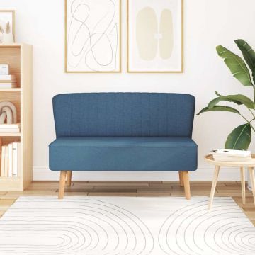 vidaXL Canapea cu material textil, 117 x 55,5 x 77 cm, albastru