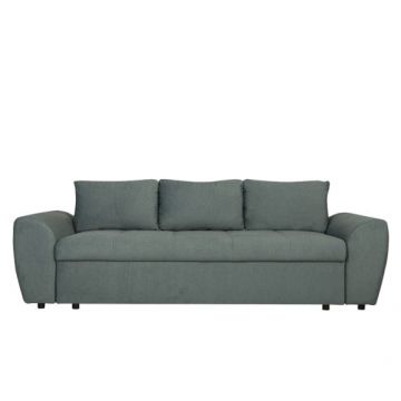 Canapea Extensibila Lorena Lux, 3 Locuri, Spatiu Depozitare, Gri, 250 Cm