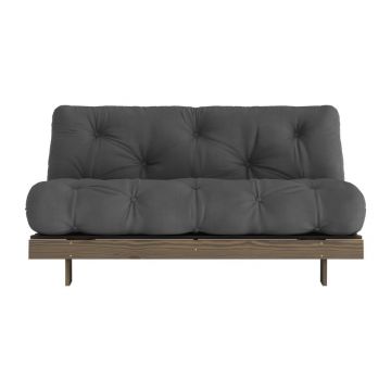 Canapea neagră extensibilă 160 cm Roots – Karup Design