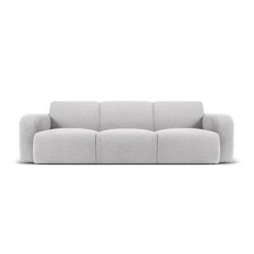 Canapea gri deschis cu tapițerie din stofă bouclé 235 cm Molino – Micadoni Home