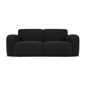 Canapea neagră cu tapițerie din stofă bouclé 170 cm Molino – Micadoni Home