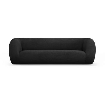 Canapea gri închis cu tapițerie din stofă bouclé 230 cm Essen – Cosmopolitan Design