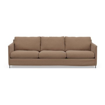 Canapea maro 248 cm Petito – Furninova