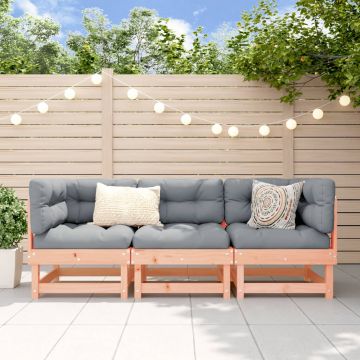 vidaXL Set mobilier de grădină, 3 piese, lemn masiv douglas