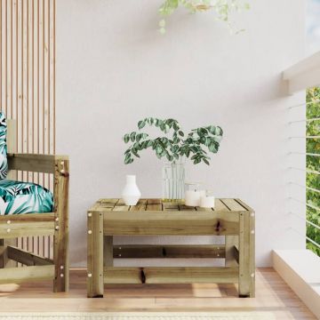 vidaXL Taburet de grădină, lemn de pin impregnat