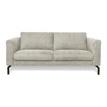 Canapea bej cu tapițerie din chenille 165 cm Gomero – Scandic