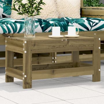 vidaXL Taburet de grădină, 62x30x32 cm, lemn de pin tratat