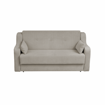 Canapea GINA XL II extensibila, 3 locuri, cu arcuri si lada depozitare, bej, 190x100x95 cm