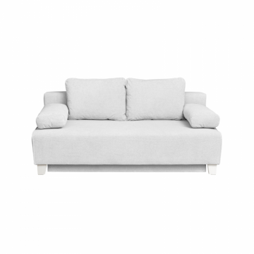 Canapea YASMIN II extensibila, 3 locuri, cu arcuri si lada depozitare, gri deschis, 190x100x90 cm