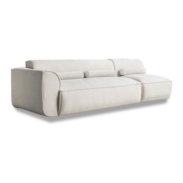 Èezlong modular alb (cu colÈpe partea stÃ¢ngÄ) Flex Felix âMiuform