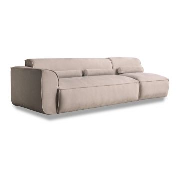 Èezlong modular bej (cu colÈpe partea stÃ¢ngÄ) Flex Felix âMiuform
