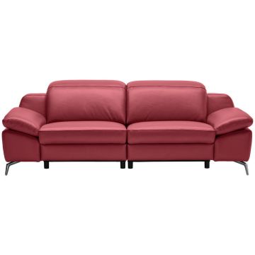 Canapea Cu 3 Locuri, piele, roșu