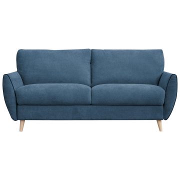 Canapea Extensibilă, lemn, metal, plastic, textil, material pe bază de lemn, albastru