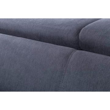 CANAPEA EXTENSIBILĂ textil gri-albăstrui