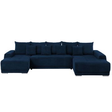 CANAPEA MODULARĂ textil albastru