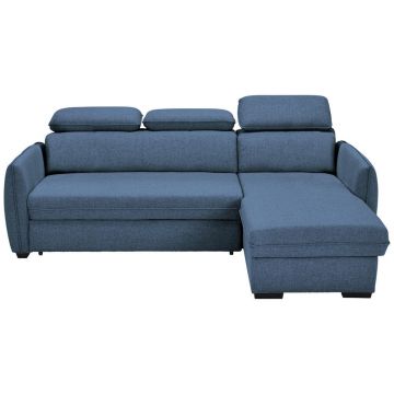COLȚAR EXTENSIBIL textil albastru