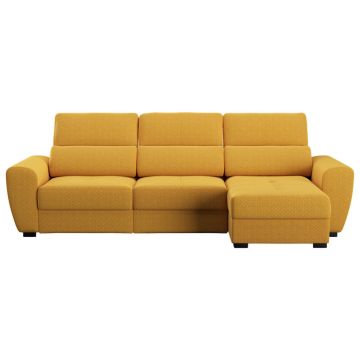 COLȚAR EXTENSIBIL textil galben muștar