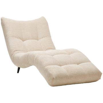 Fotoliu Șezlong De Relaxare in textil crem