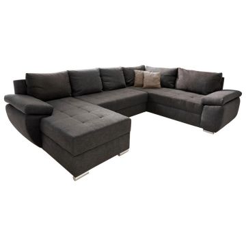 Colțar Extensibil, textil, maro