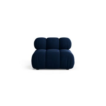 Modul pentru canapea, 1 loc, Bellis-51, Micadoni Home, 94x94x70 cm, catifea, albastru regal