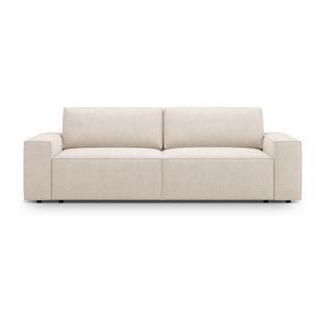 Canapea bej extensibilă cu tapițerie din țesătură bouclé 247 cm Jodie – Micadoni Home