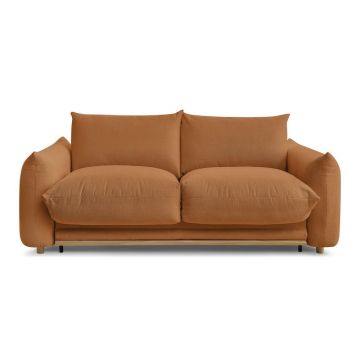 Canapea portocalie extensibilă 214 cm Ernest – Bobochic Paris