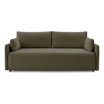 Canapea verde extensibilă 211 cm Marcel – Bobochic Paris