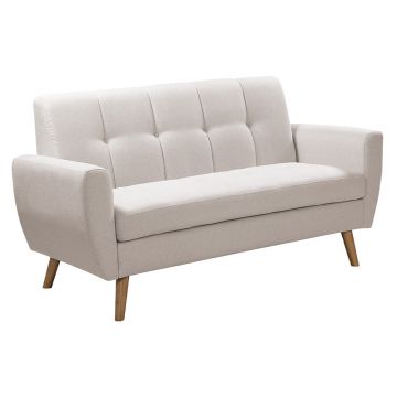 Canapea 2 locuri Decency, bej, 149x75x86 cm