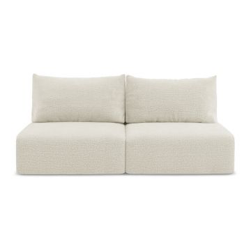 Canapea crem extensibilă/cu spațiu de depozitare 216 cm Kalena – Makamii