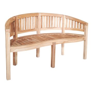 Canapea cu 3 locuri pentru gradina Coren Boho, Natural, 150x61x87 cm