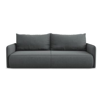 Canapea gri extensibilă/cu spațiu de depozitare 216 cm Nanea – Makamii