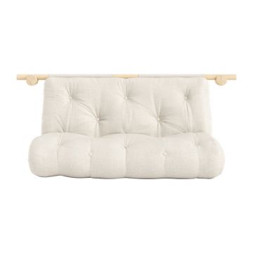 Canapea în culoare naturală extensibilă cu tapițerie din in 135 cm Hooked – Karup Design