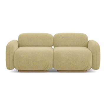 Canapea modulară galbenă 190 cm Ailani – Makamii