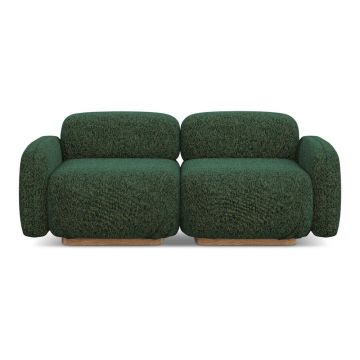 Canapea modulară verde-închis 190 cm Ailani – Makamii