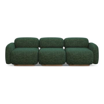 Canapea modulară verde-închis 270 cm Ailani – Makamii
