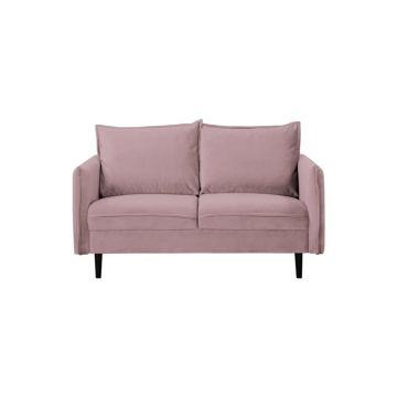 Canapea mov lavandă cu tapițerie din catifea 138 cm Juli – Ropez