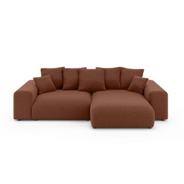 Colțar cărămiziu extensibil/cu spațiu de depozitare (cu colț variabil) Luma – Ropez