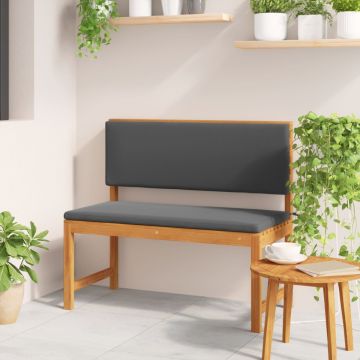 Bancă de grădină cu perne 100x50x91 cm Lemn solid de acacia