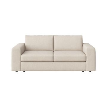Canapea bej cu tapițerie din catifea 218 cm Baga – Rodier