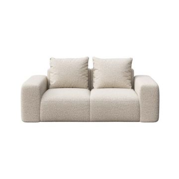 Canapea bej cu tapițerie din țesătură bouclé 212 cm Monce – Rodier