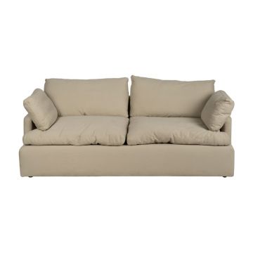 Canapea bej cu tapițerie din in 212 cm – Ixia