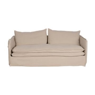 Canapea crem cu tapițerie din in 210 cm – Ixia