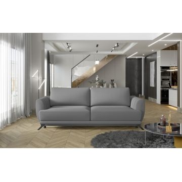 Canapea extensibila 3 locuri ELTAP, Meg25, Megis, 242x95x90 cm, lemn/poliester, gri