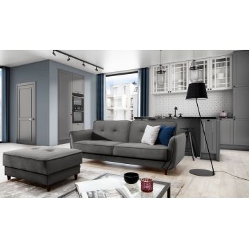 Canapea extensibila 3 locuri ELTAP, SO-BEL-05NU, Bellis, 220x90x83 cm, lemn/poliester, gri