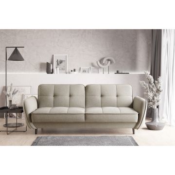 Canapea extensibila 3 locuri ELTAP, SO-BEL-22IN, Bellis, 220x90x83 cm, lemn/poliester, bej
