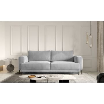 Canapea extensibila 4 locuri ELTAP, SO-DAL-04SO, Dalia, 248x84x95 cm, lemn/poliester, gri deschis