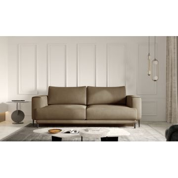 Canapea extensibila 4 locuri ELTAP, SO-DAL-20NU, Dalia, 248x84x95 cm, lemn/poliester, maro deschis