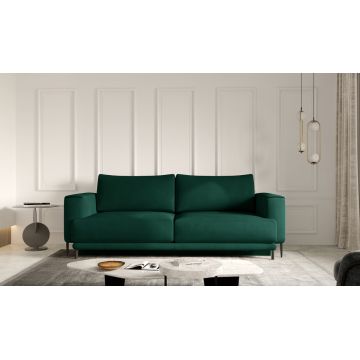 Canapea extensibila 4 locuri ELTAP, SO-DAL-35NU, Dalia, 248x84x95 cm, lemn/poliester, verde inchis